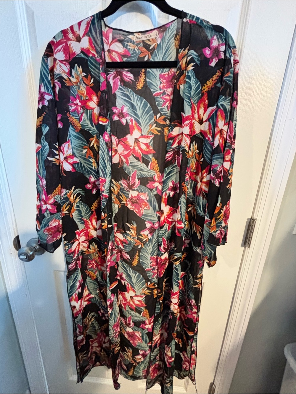 ๐Floral Print Long Kimono Robe size med/large